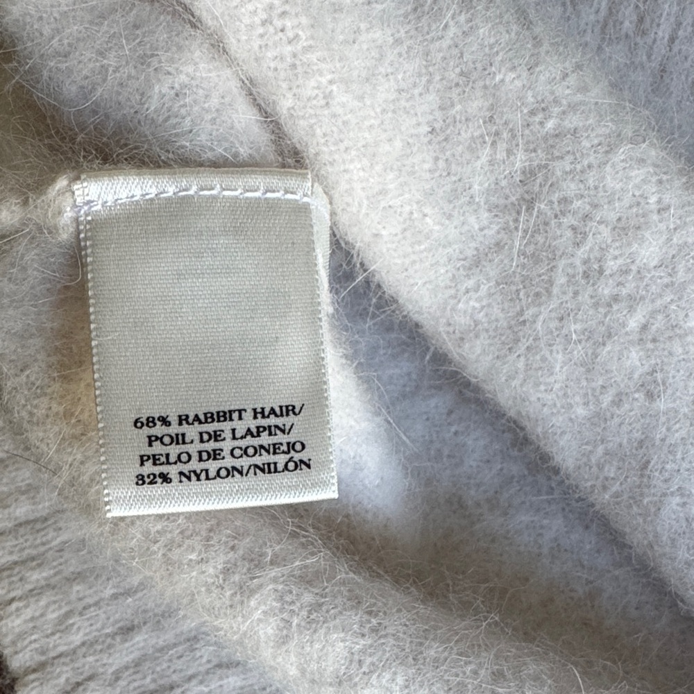 White Rabbit Fur Sweater - Picture 3 of 4